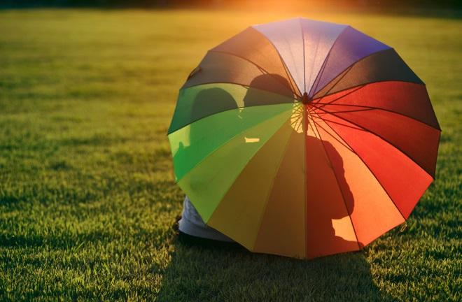 Цветной зонт